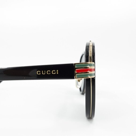 Gucci GG0447 Pilot Sunglasses Black Gray OS - Picture 6 of 15